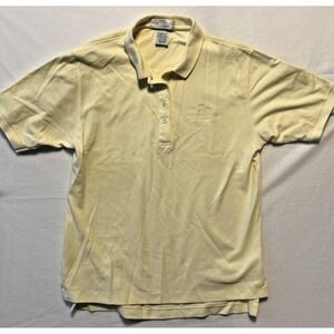 The Breakers Palm Beach Men's M Performance Polo Yellow Wicking Golf Stretch